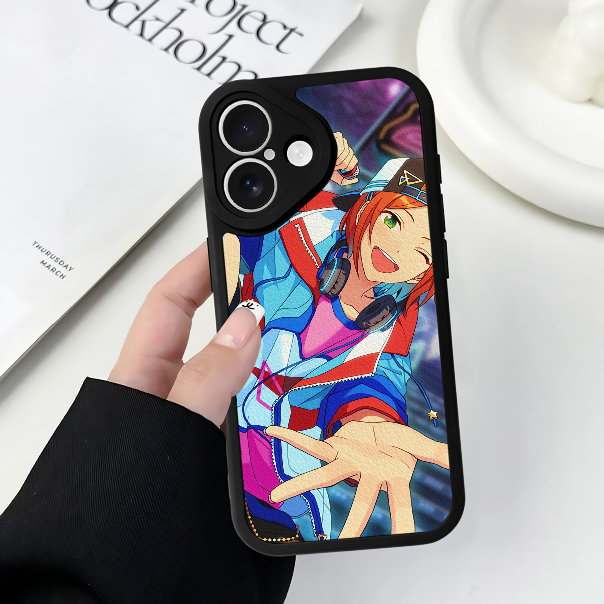 （画像用） あんさんぶるスターズ! Ensemble Stars 【iPhone 16シリーズ対応】シリコンスマホケース（レザー調） 材質：シリコン